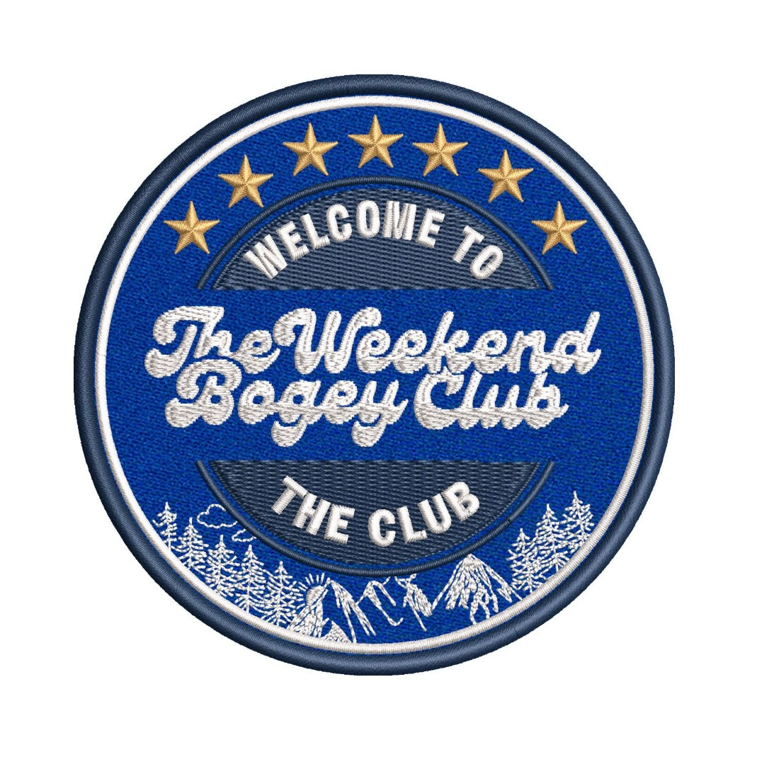 Weekend Bogey Club – “Welcome to the Club” Embroidered Patch